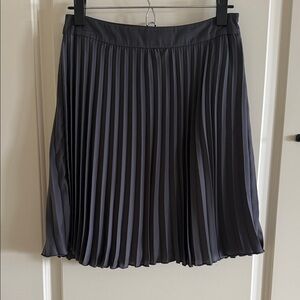 Kensie Charcoal Pleated A-Line Skirt